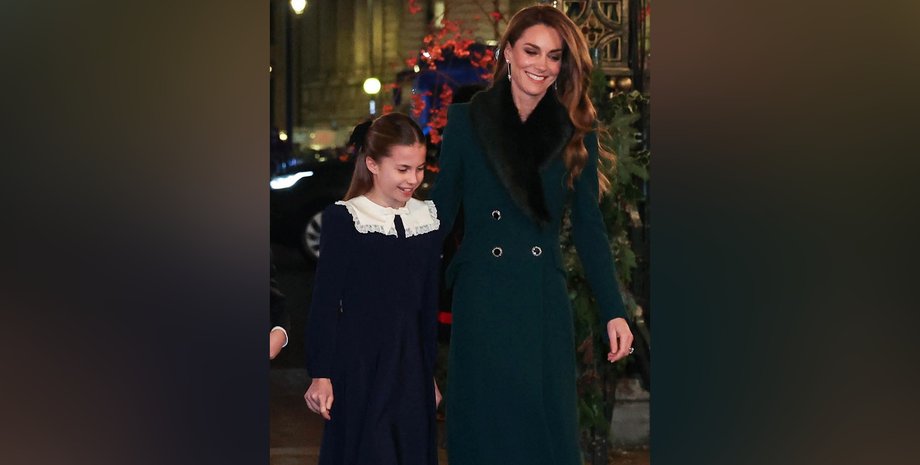 Кейт Міддлтон і принцеса Шарлотта у Вестінстерському абатстві