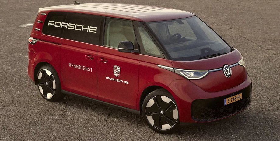 Porsche, Volkswagen, Volkswagen ID.Buzz, Электромобили, Электрокар, Минивэны, Авто, Автомобили, Фото
