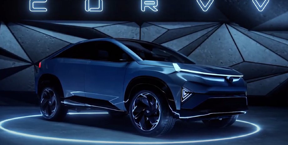 Tata Curvv, новая Tata Curvv, кроссовер Tata, электромобиль Tata, электрокроссовер Tata