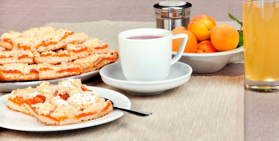 Пирог с абрикосами и творогом, абрикосовый пирог, сладкий пирог, пирог рецепт