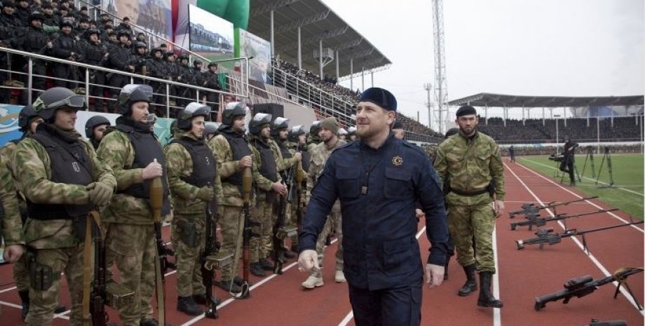 Рамзан Кадыров в ходе "присяги Путину" 28 декабря в Грозном / Фото: Елена Афонина, ТАСС