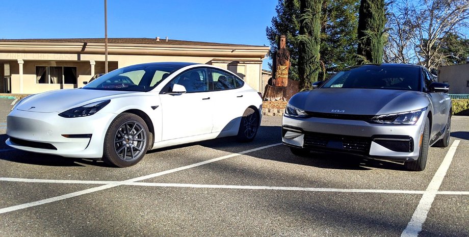Tesla Model 3 Kia EV6, лучшие электромобили, подержанные электромобили, электромобили с пробегом