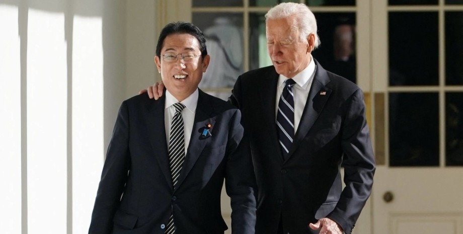 кисида, байден, президент сша, министр японии