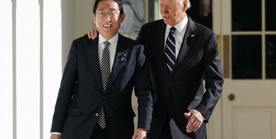 кисида, байден, президент сша, министр японии