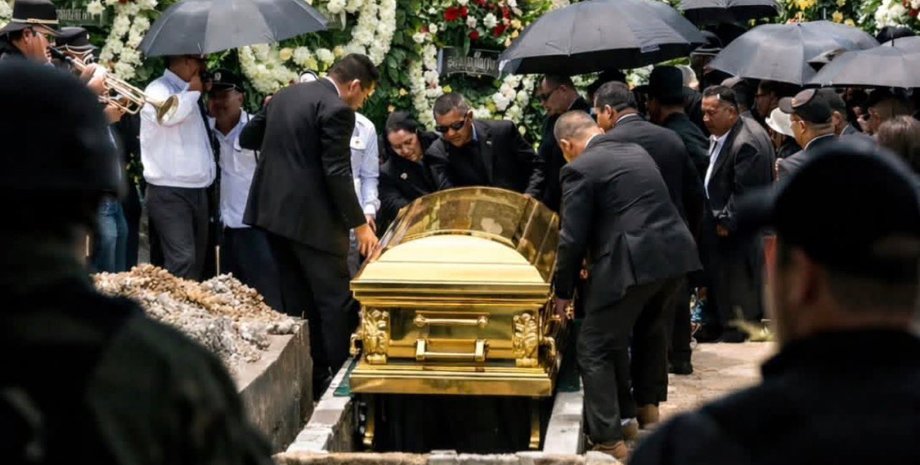 В Мексике похоронили Эль Менчо в золотом гробу