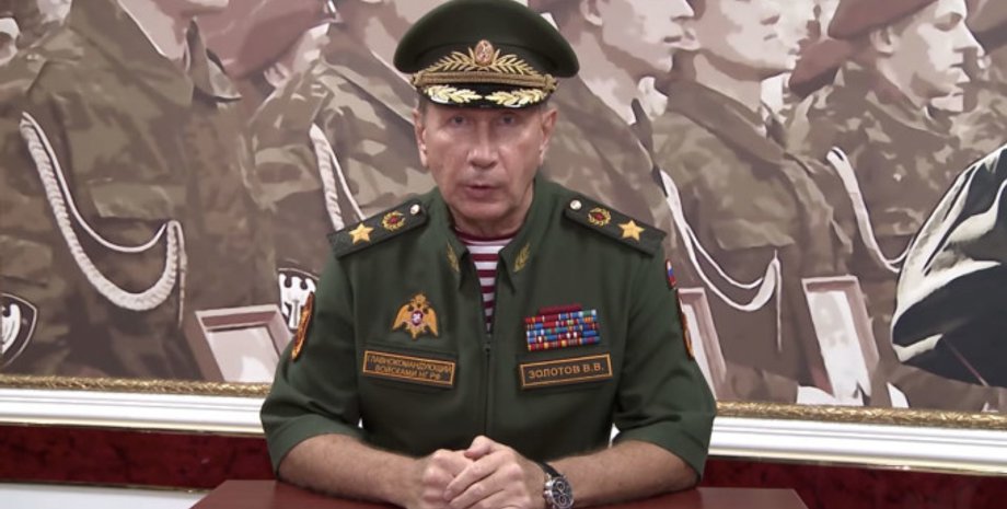 Виктор Золотов, глава Росгвардии. Кадр из видеообращения