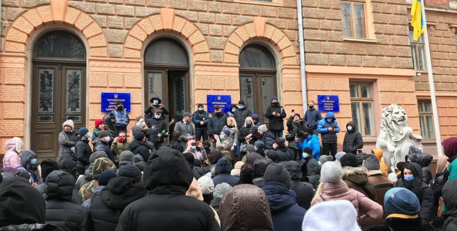 черновцы, протесты, коронавирус, коронавирус в украине, карантин