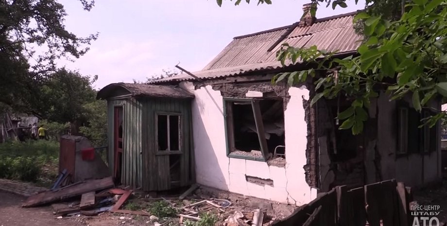 Разрушения в Торецке / Фото: YouTube