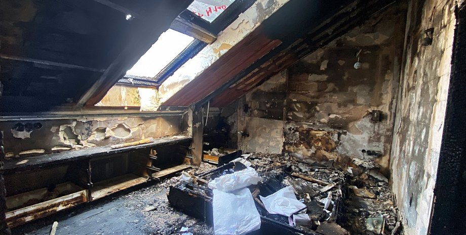 удар дроном киев, Юлия Бескоровайная квартира, удары по киеву, разрушения квартира