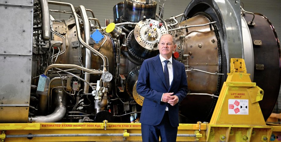 Олаф Шольц, турбіна, газопровід, Siemens, Північний потік, Газпром