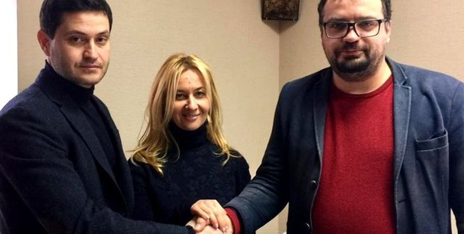 Ахтем Сеитаблаев, Наталия Ворожбит, Филипп Ильенко / Фото: facebook.com/ukrainefilmagency