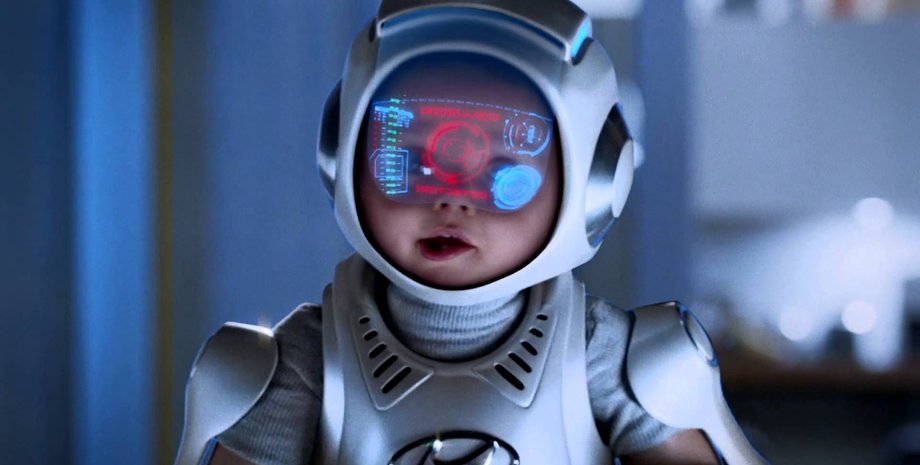 робот, ребенок,