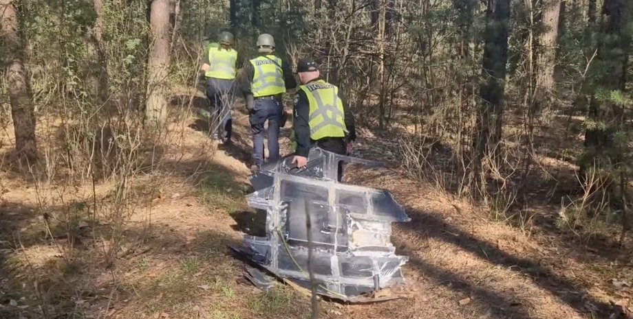 російський дрон в деснянському районі києва