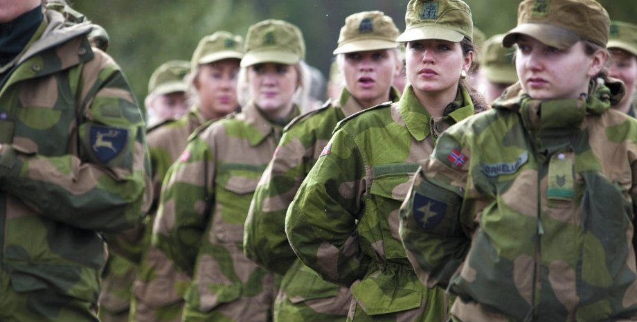 женщины, армия, норвегия, униформа