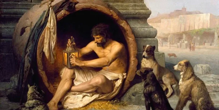 образа, жест, середній палець, Діоген, Греція, античність, філософ, філософія, культура, цінності, оратор, бунтарство, непристойний жест, історія, спадщина