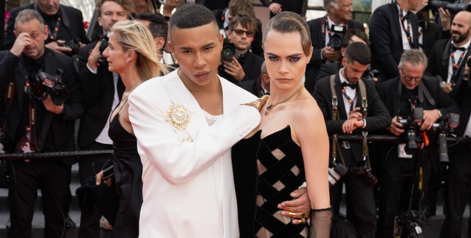 оливье рустен кара делевинь оливье рустен, Balmain, креативный директор, новая коллекция, кража, кража одежды