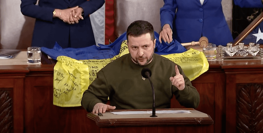 Президент України Володимир Зеленський, Зеленський Палат представників, Зеленський Конгрес, Зеленський спікер Майк Джонсон, Зеленський голосування у Конгресі,