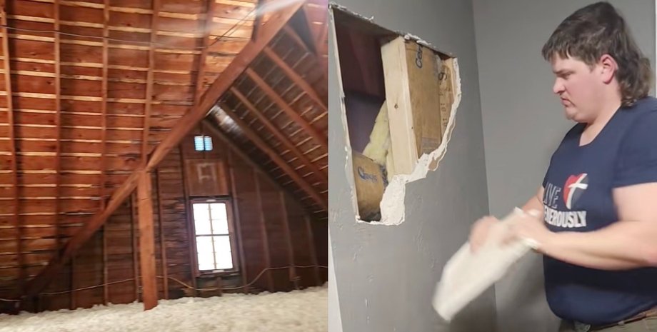 Чоловік зруйнував стіну в старому будинку і виявив замурований прохід на прихований третій поверх