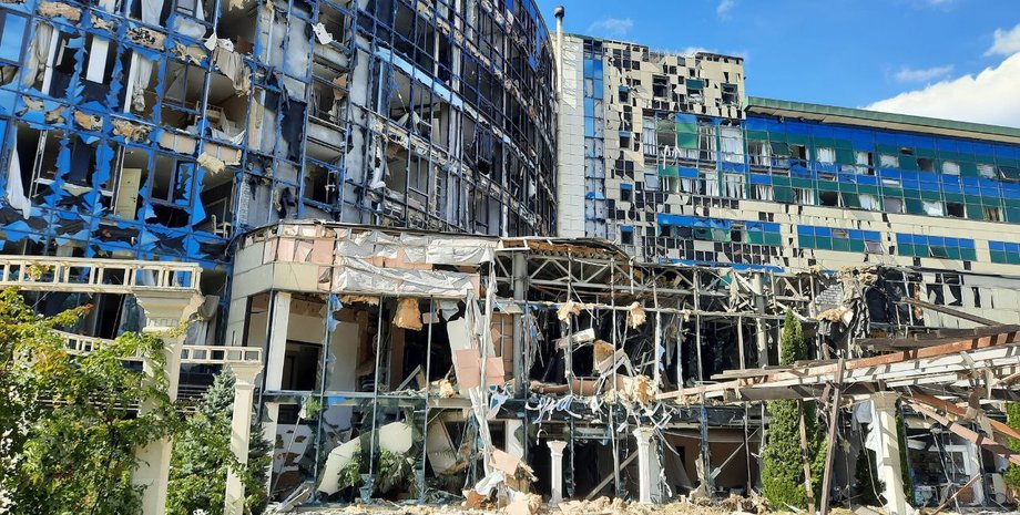 Комплекс Місто в Харькове, обстрел, харьков, разрушения