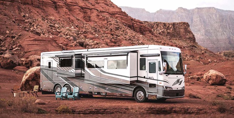 Tiffin Motorhomes, Автодом, Авто, Автомобили, Дом на колесах, Интерьер, Мебель, Фото