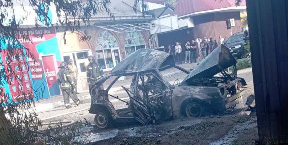 новини бердянська, новини запоріжжя, окупанти, підрив авто, партизани в бердянську