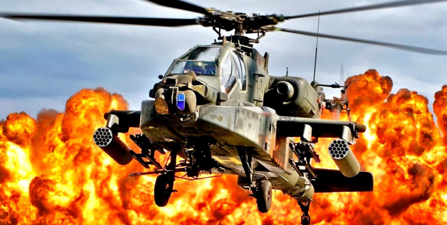 вертолет AH-64 Apache, ударный вертолет, AH-64 Apache, огненные птицы