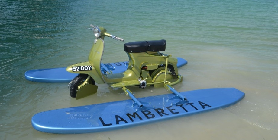 Lambretta Amphi-Scooter, Lambretta J125, мопед амфибия, скутер амфибия
