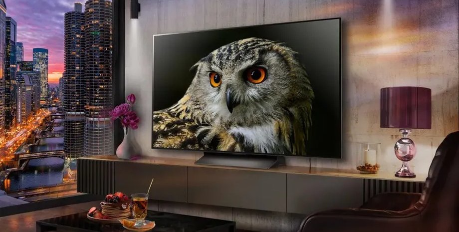 Телевизор LG OLED77C4 в интерьере