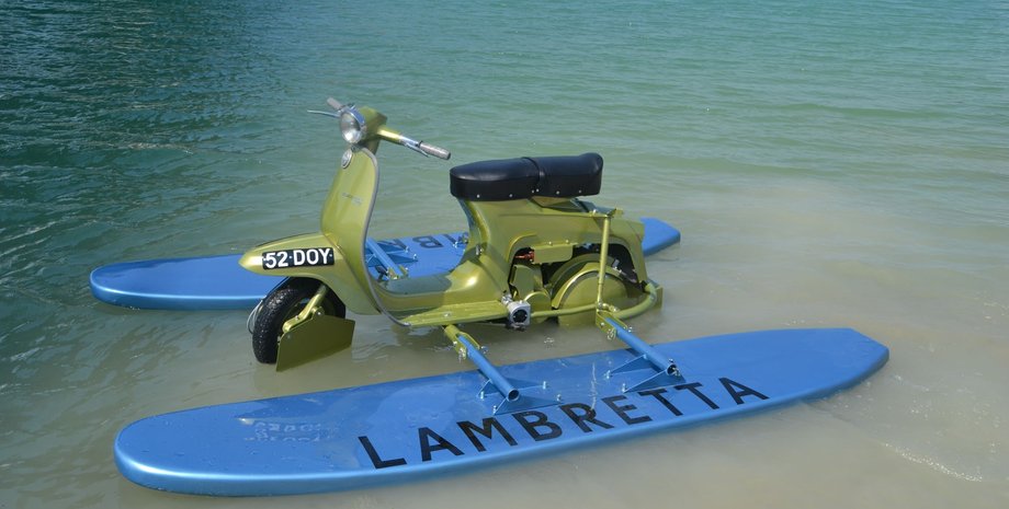 Lambretta Amphi-Scooter, Lambretta J125, мопед амфибия, скутер амфибия