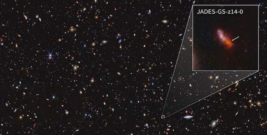 галактика JADES-GS-z14-0