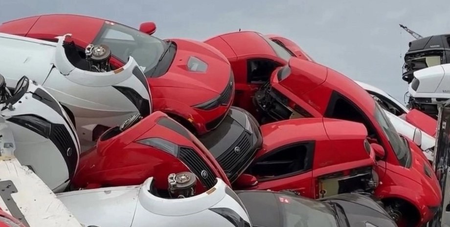 свалка авто, Solo EV, Electra Meccanica Solo EV, электромобиль Solo EV, электромобиль Solo EV