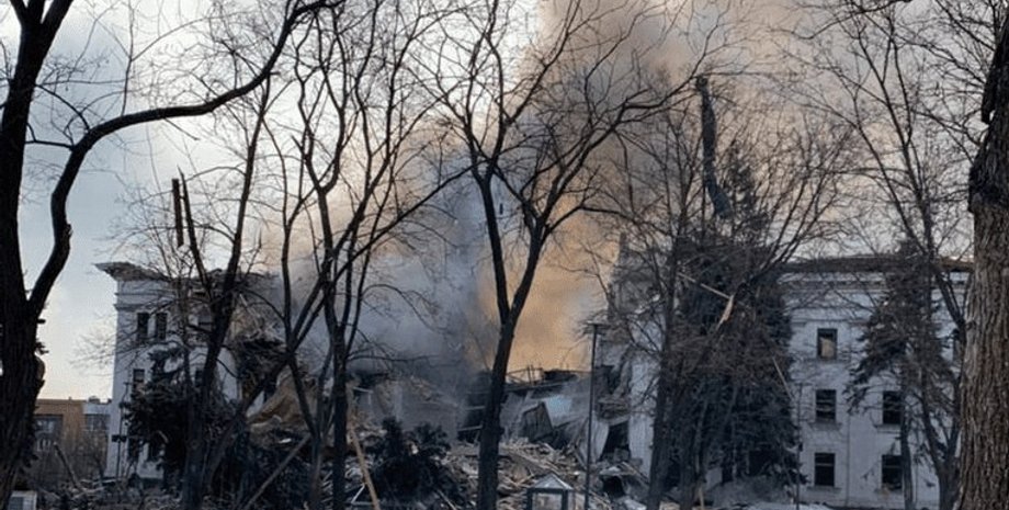 драмтеатр, мариуполь, удар по драмтеатру