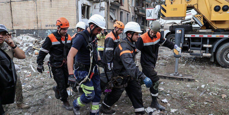 Кривой Рог, удар, ГСЧС, Украина, удар, фото