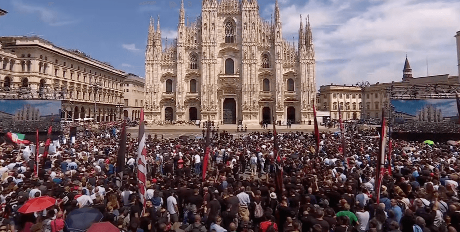 Прощание с Сильвио Берлускони, Сильвио Берлускони церемония, Сильвио Берлускони умер, Сильвио Берлускони служба