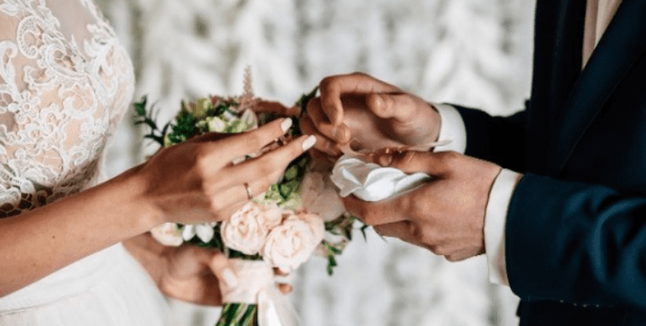 свадьба, невеста, жених, букет