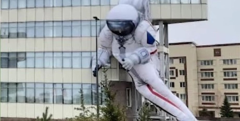 космонавт, фигура, надувной космонавт