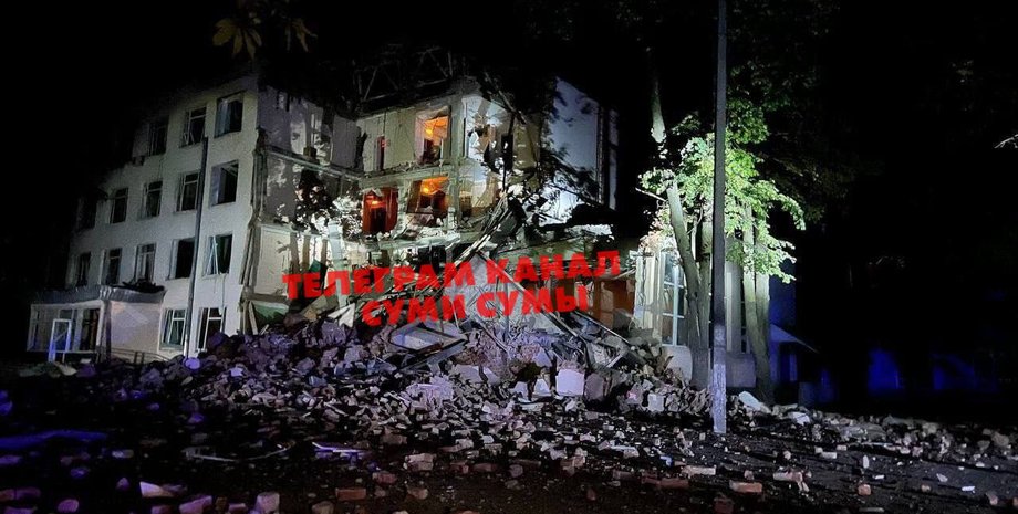 Суми, обстріл, руйнування, університет