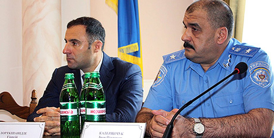 Иван Катеринчук и Гиорги Лорткипанидзе / Фото пресс-службы МВД