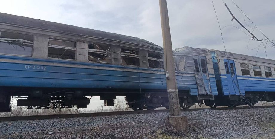 ВС РФ ударили по поезду в Криворожском районе