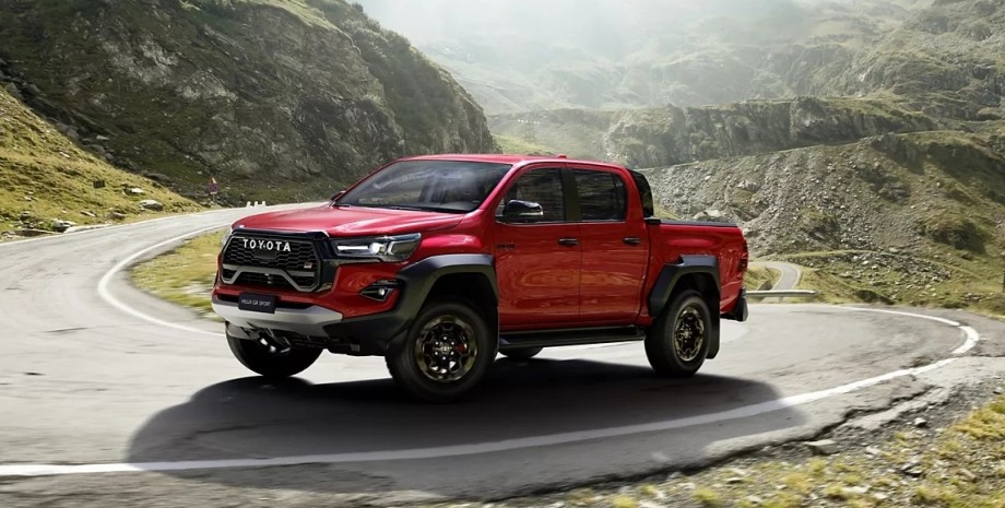 Toyota Hilux GR Sport Toyota Hilux GR Sport, Toyota Hilux, Toyota Hilux 2023, новый Toyota Hilux, пикап Toyota
