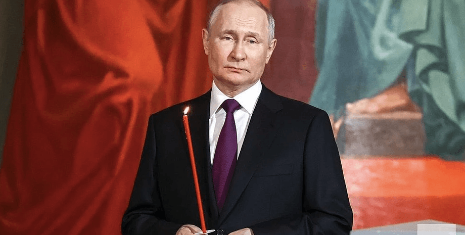 Володимир Путін у церкві