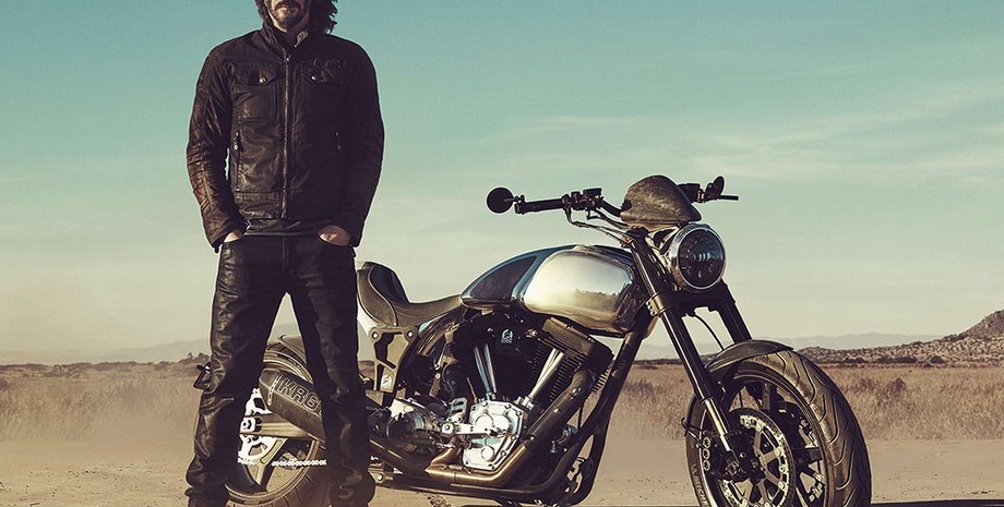 кіану рівз, мотоцикл, прогулянка на байку