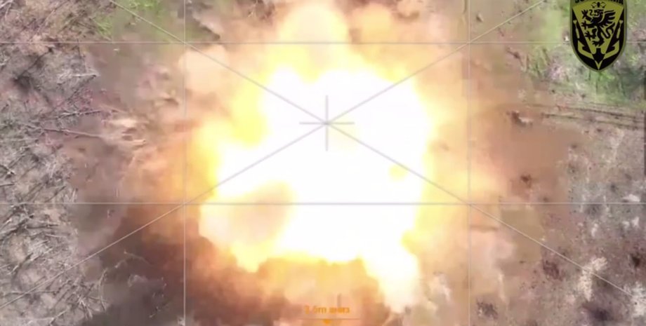 война рф против украины, ог, взрывчатка, дрон, противотанковая мина