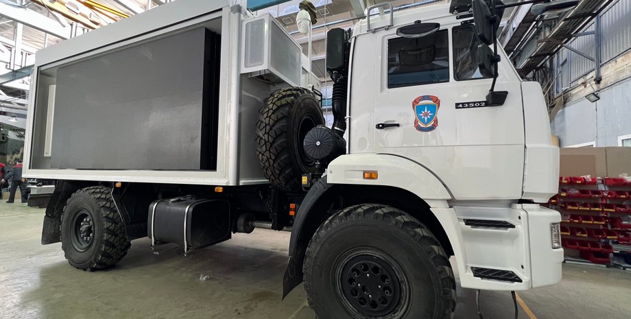 Мобільний комплекс МКІОН МНС пропаганда росТВ Маріуполь