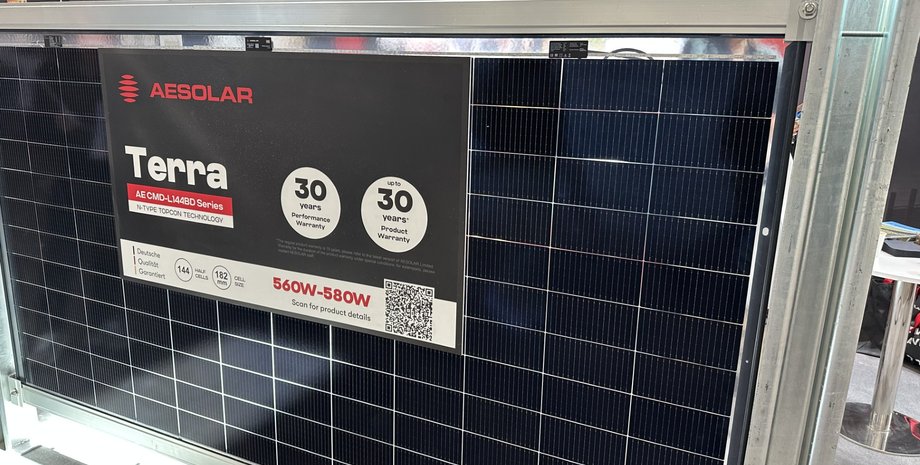 Двухсторонняя солнечная панель, CMD-L144BD, AE Solar, Terra, фото