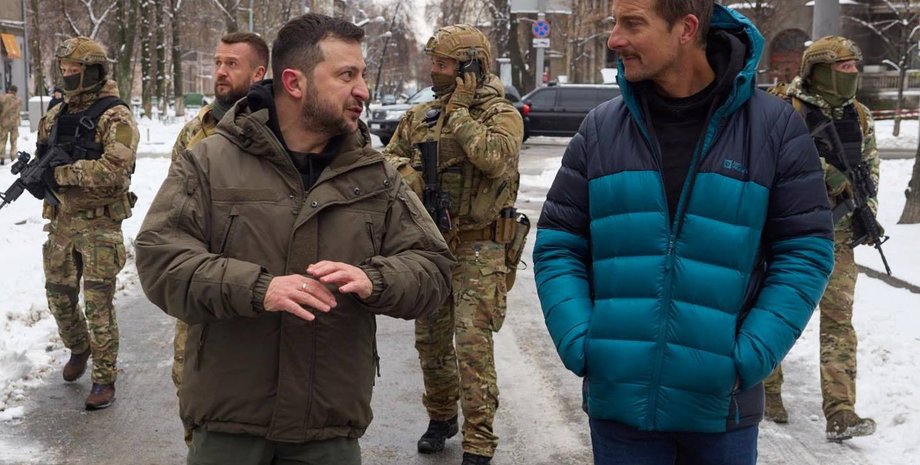 Владимир Зеленский, Беар Гриллс, встреча Владимир Зеленский и Беар Гриллс