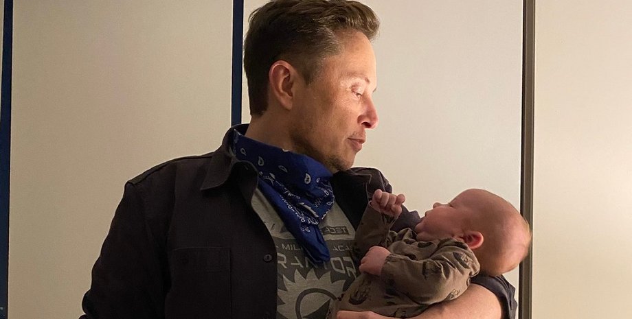 Илон Маск с сыном