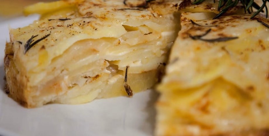 Картопляний пиріг, запечена картопля, картопля рецепт