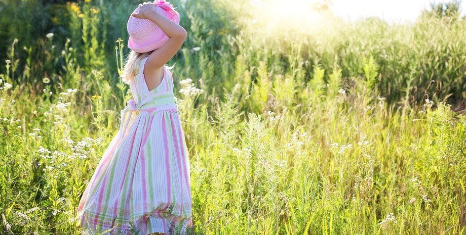 Дівчинка, дитина, літо