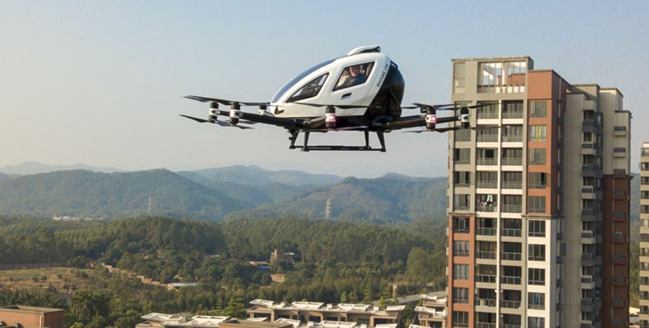 EHang, аэротакси, электрокар